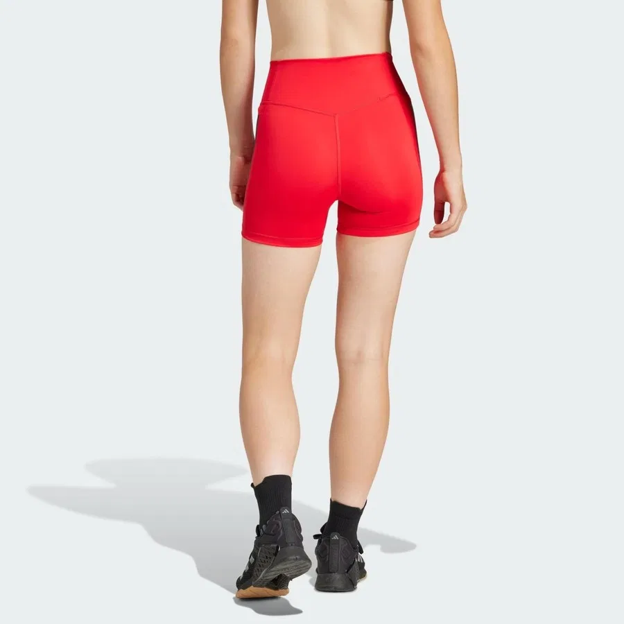 Спортивные леггинсы с высокой посадкой, модель Opt 3s 1/4, adidas, Красный — фото 2