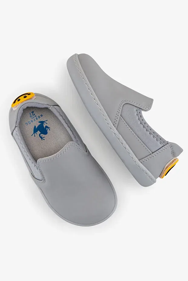 Детские туфли для мальчиков без шнурков Classic slip-on Hopfrög, Super Matte Gray