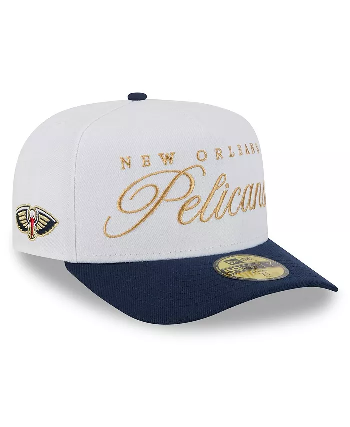 

Мужская подогнанная шапка New Orleans Pelicans 2025 NBA Draft A-Frame 59FIFTY бело-синего цвета New Era