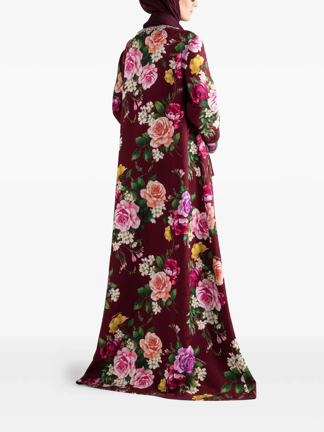 Пальто с цветочным принтом Dolce & Gabbana, красный — фото 3