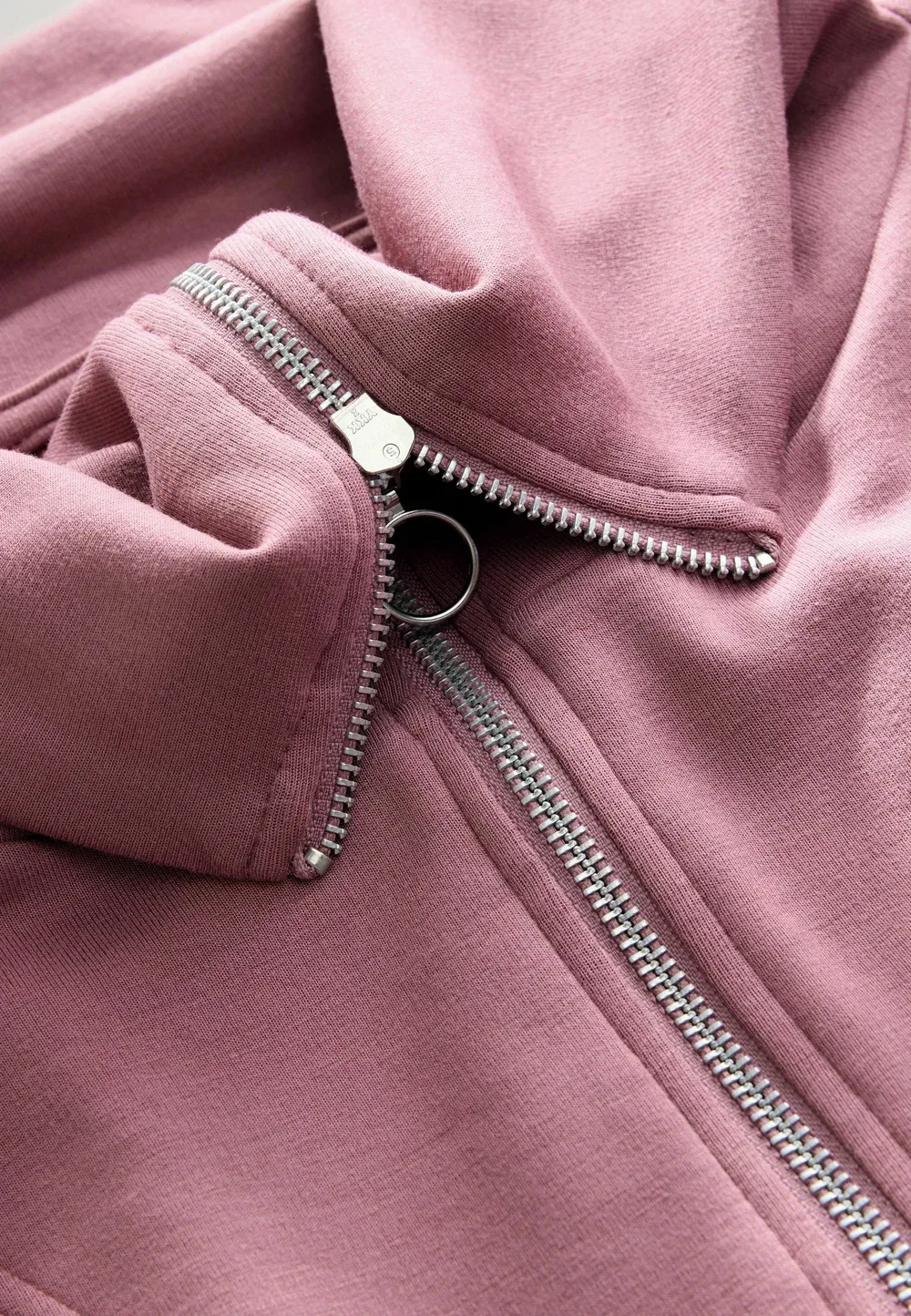 Толстовка стандартного кроя с застежкой-молнией до середины груди Next, Pink — фото 3