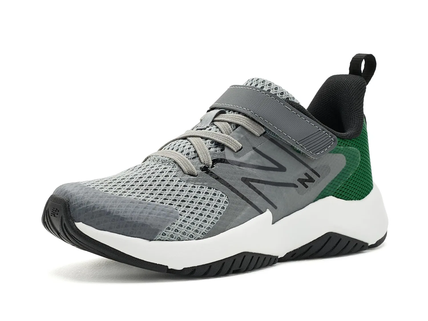 Кроссовки Rave Run Hook-and-Loop (для маленьких детей) New Balance Kids, Castlerock/Slate Grey — фото 2