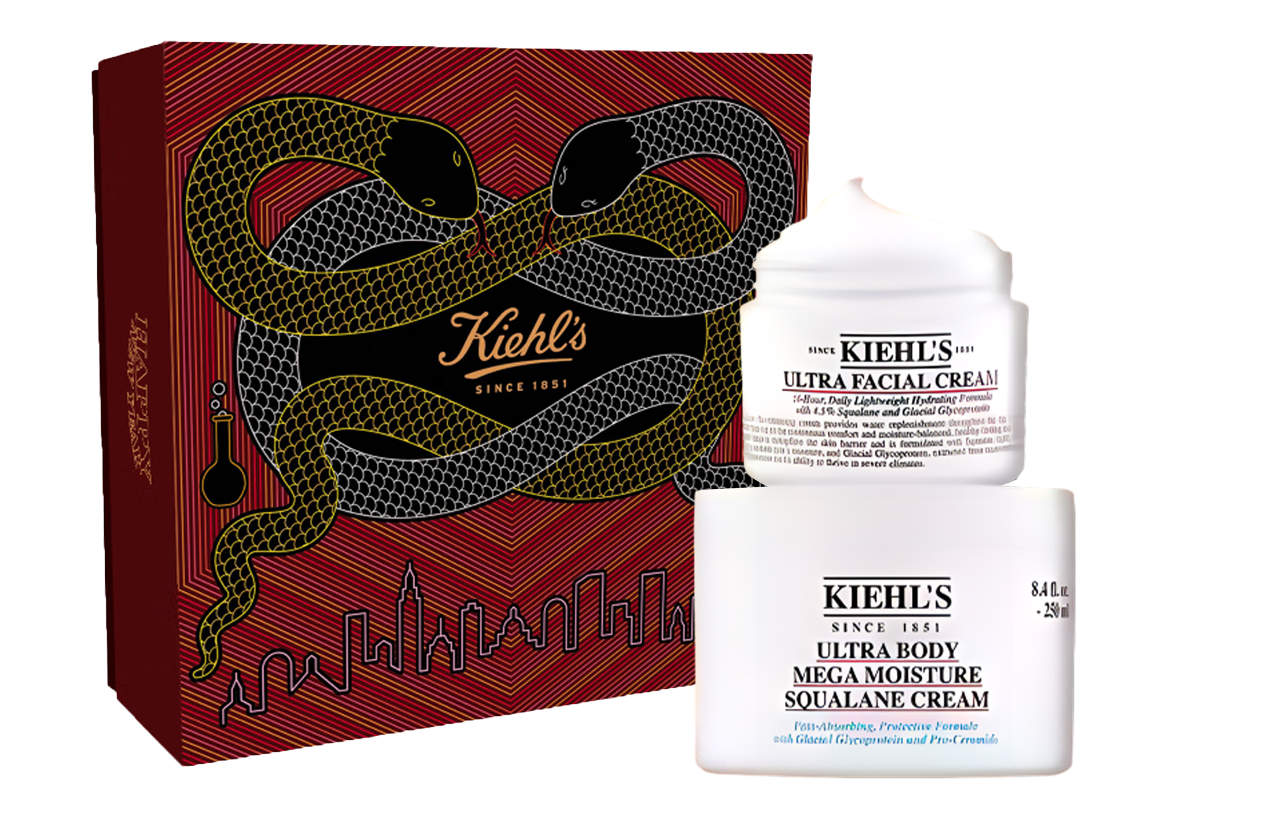 

Keyanshi новогодний лимитированный набор увлажняющего крема для тела с высокой гидрацией, увлажняющий и питающий 50мл+250мл Kiehl's