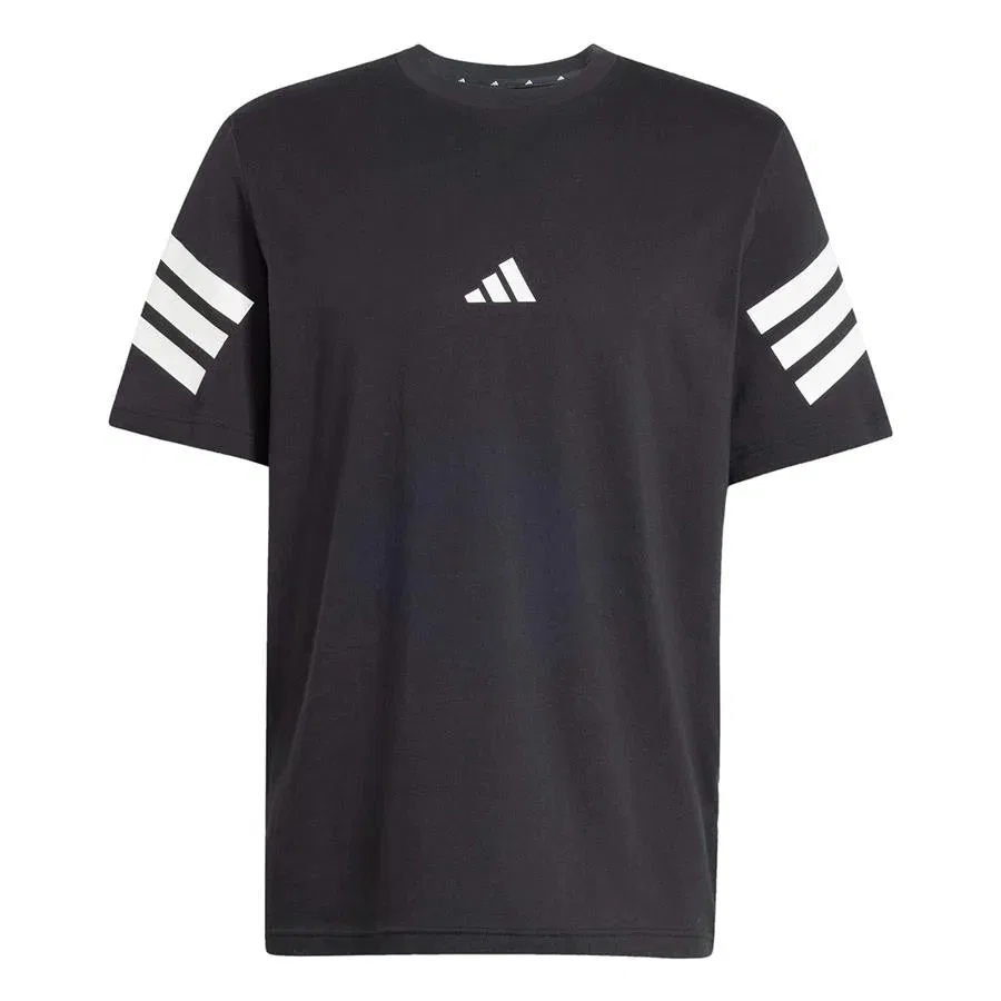 Мужская футболка с коротким рукавом adidas M FI 3S REG T, Черный