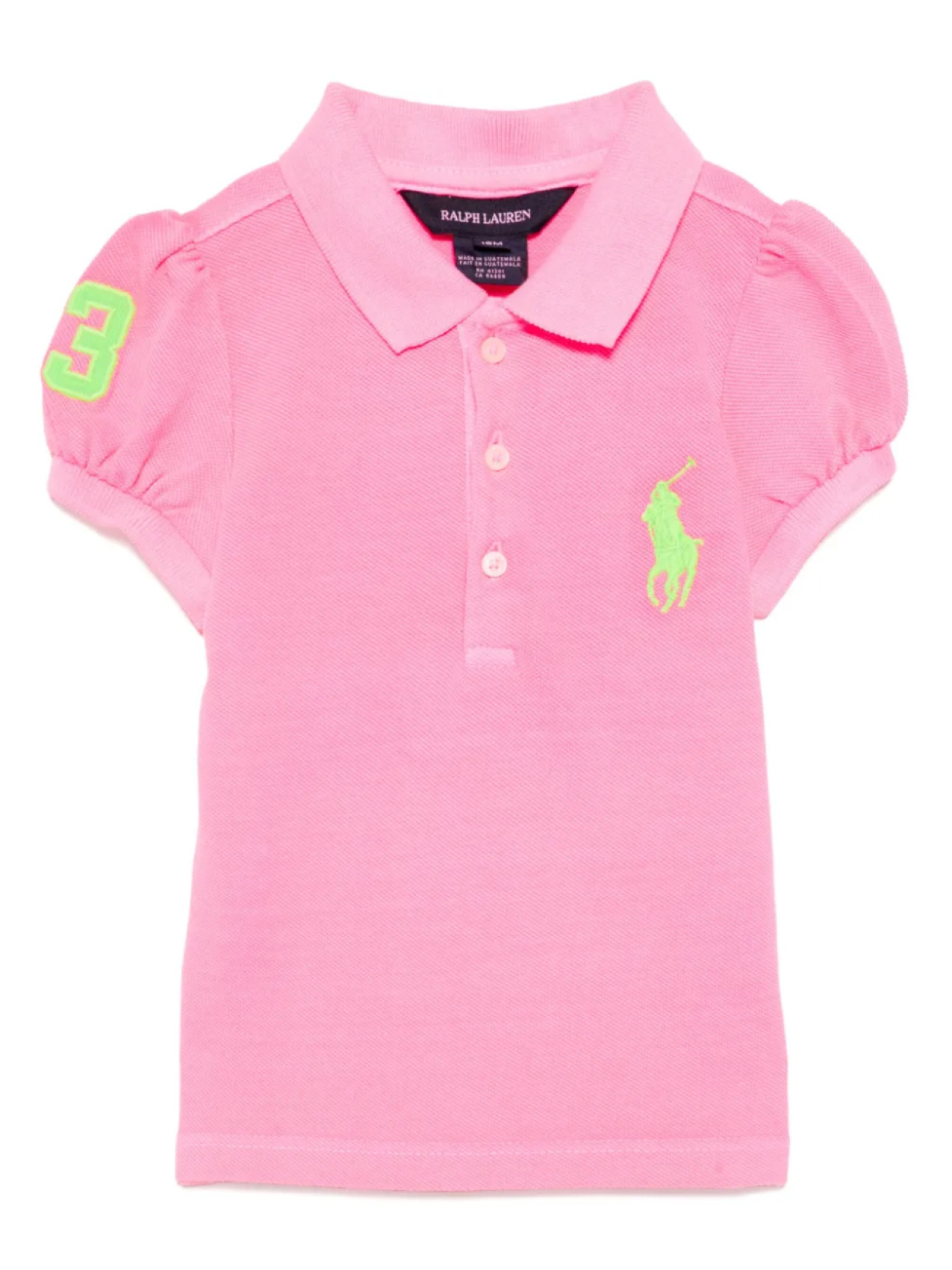 

POLO RALPH LAUREN KIDS платье с короткими рукавами, розовый