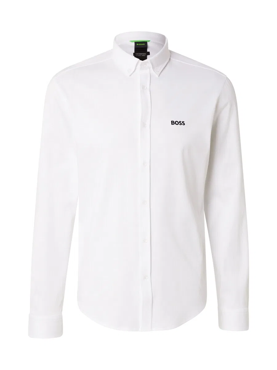 Рубашка BOSS Regular fit Button Up Shirt 'Motion' белого цвета