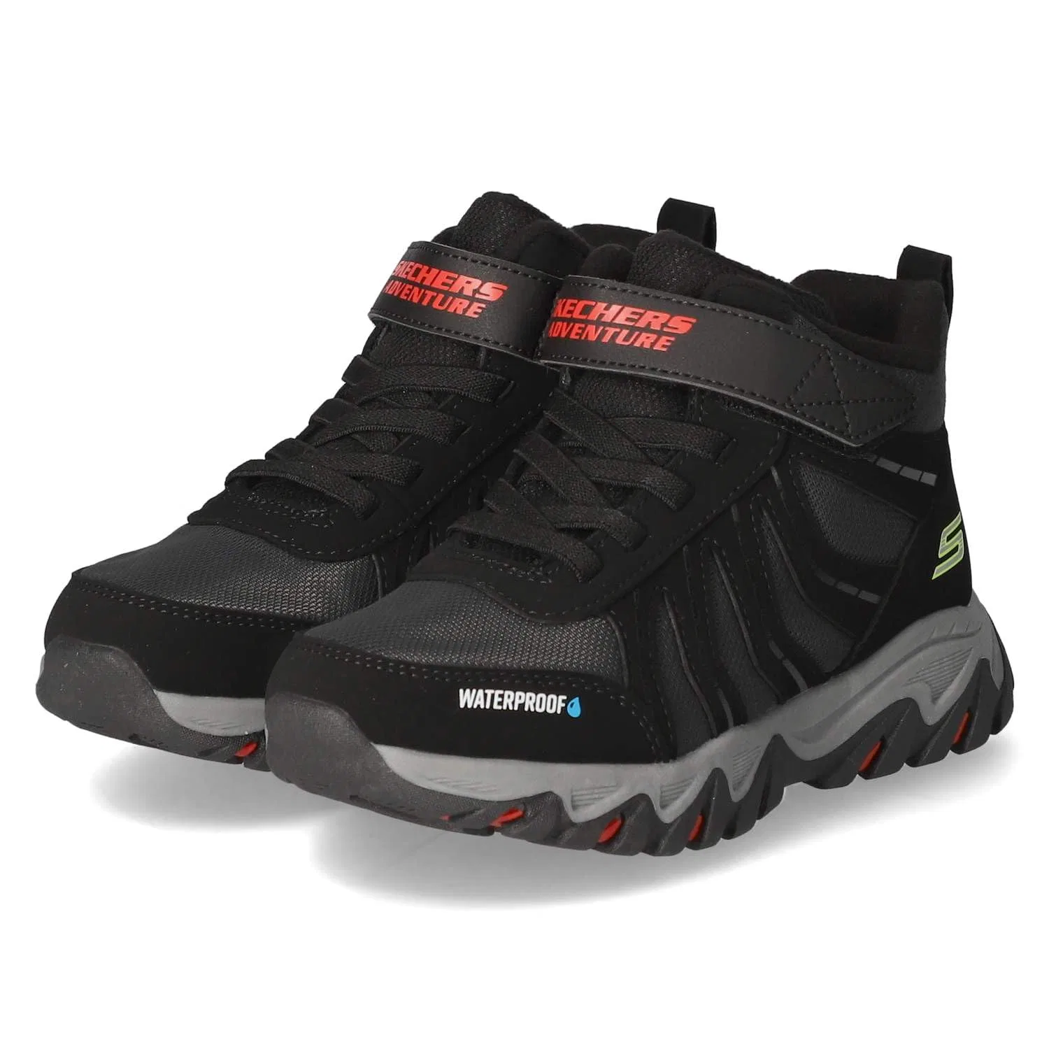Детские ботинки для мальчиков водонепроницаемые Rugged Ranger Hydro-Scout Skechers, Black Red