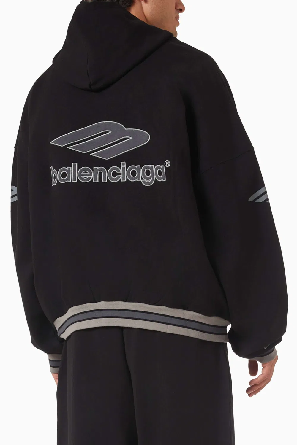 Худи на молнии из сухого флиса 3B Football Polo Balenciaga — фото 3