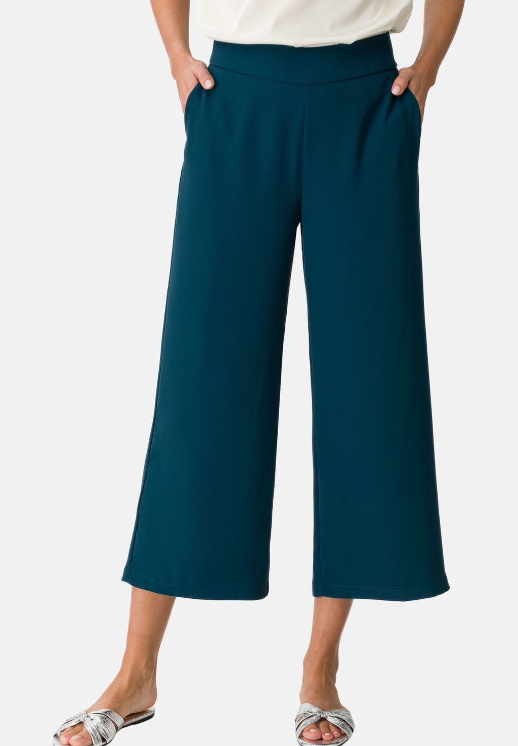 

Брюки CULOTTE MIT ELASTISCHEM BUND zero, цвет Reflecting Pond