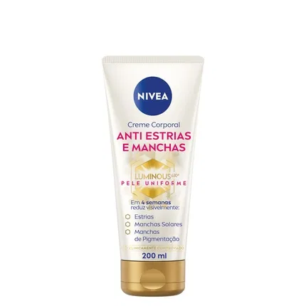 Крем для тела от растяжек и пигментных пятен Nivea Luminous 630, 200 мл