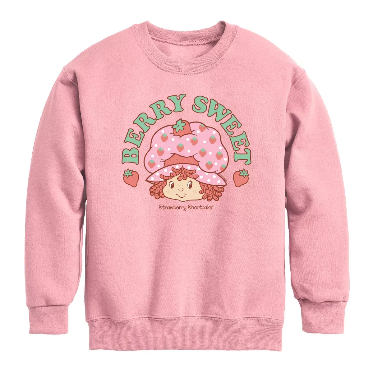 Детское худи для девочек с принтом Berry Sweet Strawberry Shortcake, Mauve