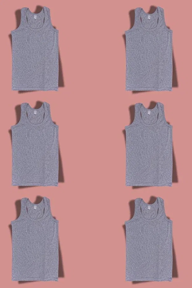 Детский топ для мальчиков хлопковый комплект 6 штук Donex, Gray — фото 2