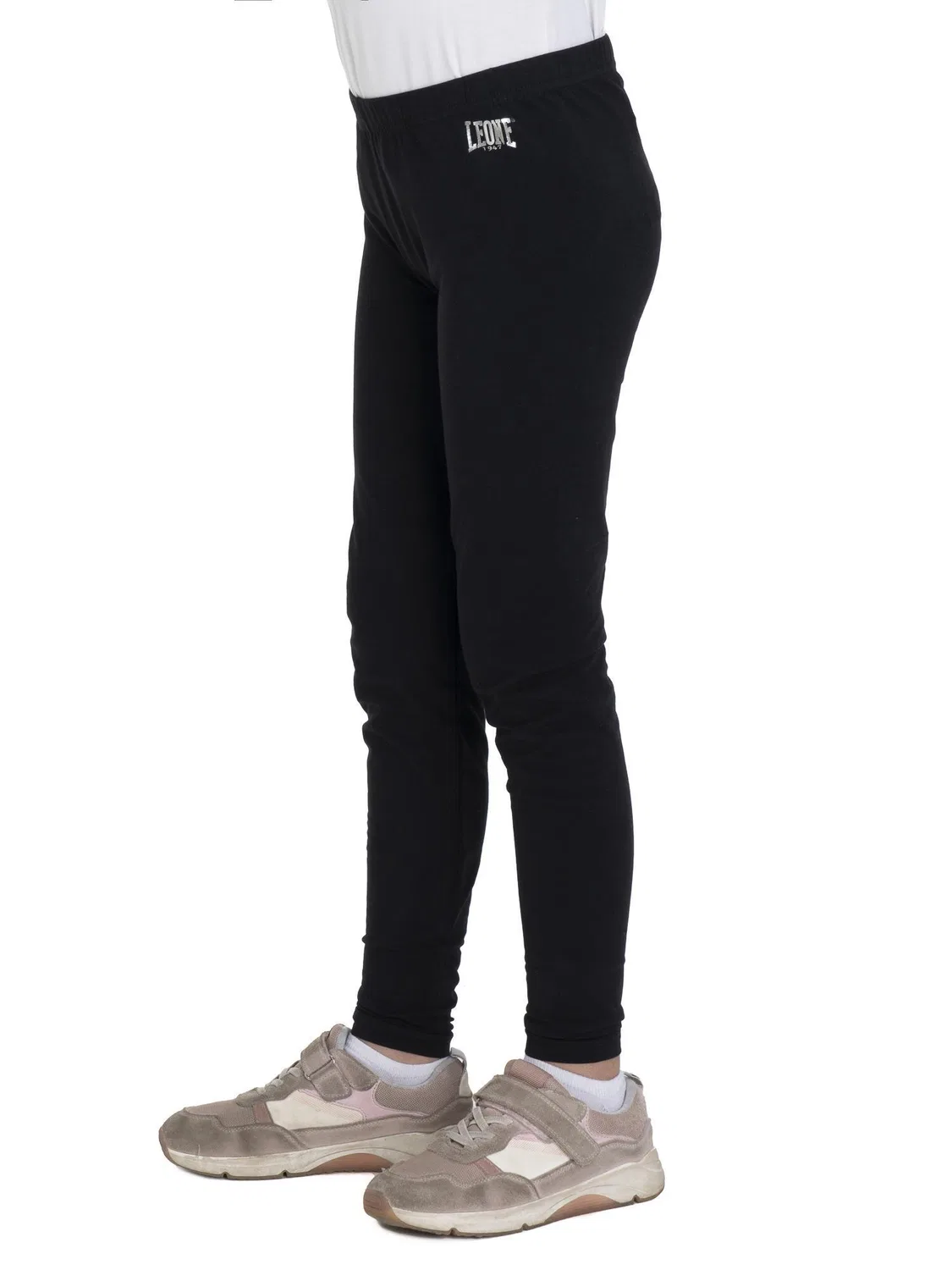 Детские леггинсы из стрейч-хлопка Basic-Leggings fur Madchen Leone 1947 Apparel, Schwarz — фото 3