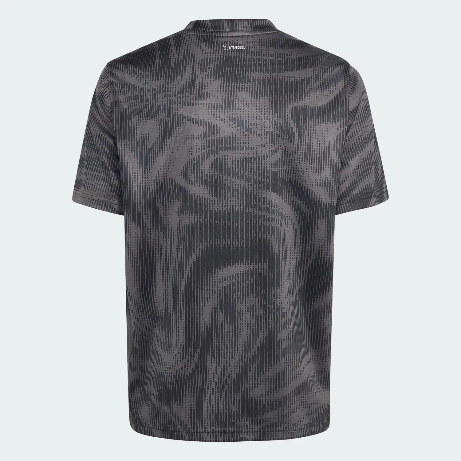 Детская свободная футболка Sport Icons Allover Grafik T-Shirt Adidas, Grau Schwarz Grau — фото 3