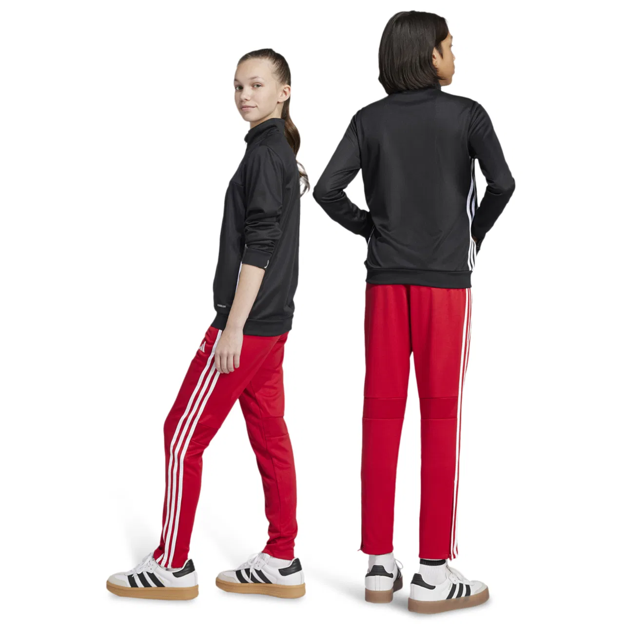 Брюки тренировочные для мальчиков Tiro 25 Essentials Adidas, цвет Team Power Red/White — фото 2