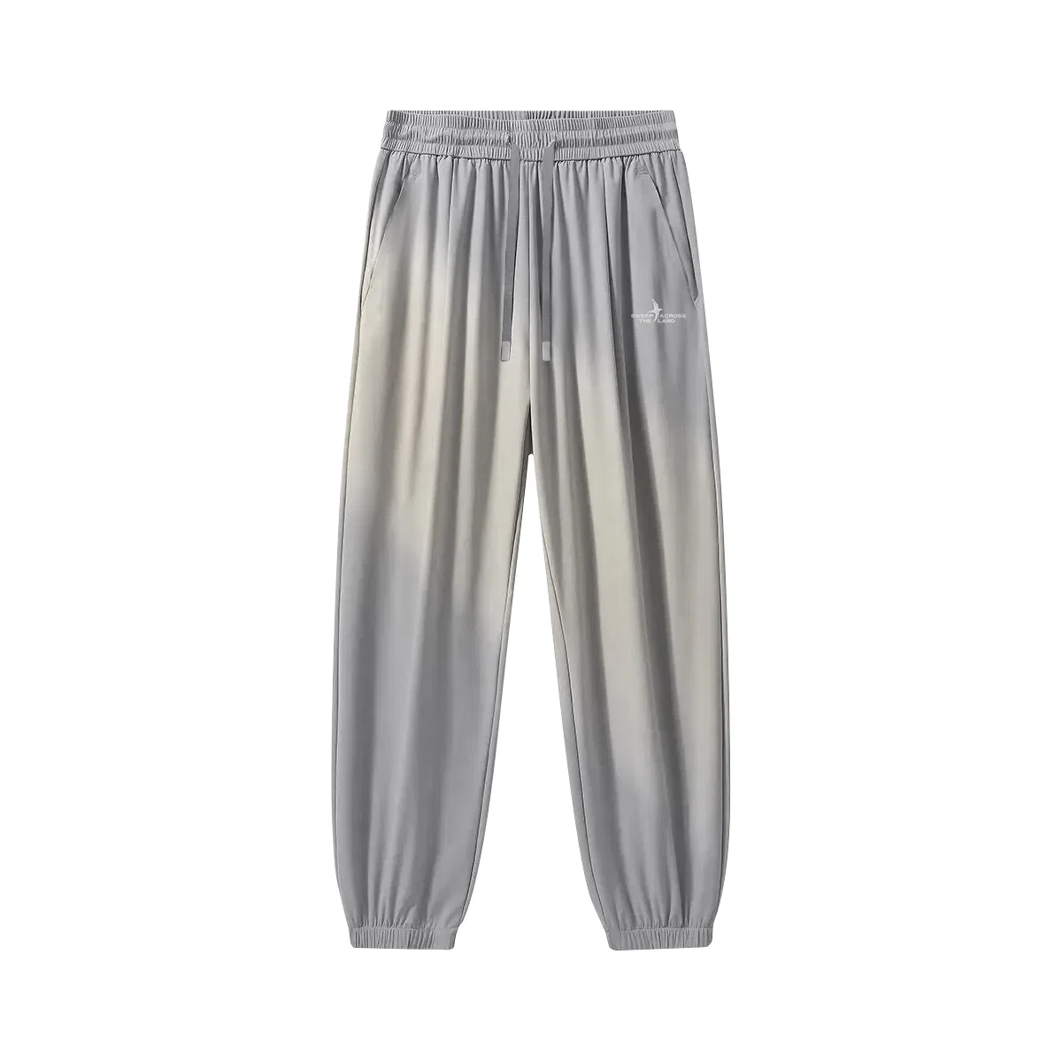 Детские повседневные брюки с манжетами Metallic Gray (Whirlwind White Dove Pants Logo), MINISO