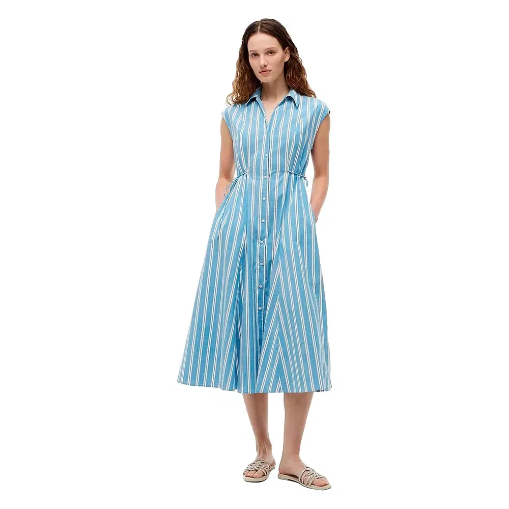 Женское платье-миди без рукавов Tommy hilfiger Summer Cotton, Blue