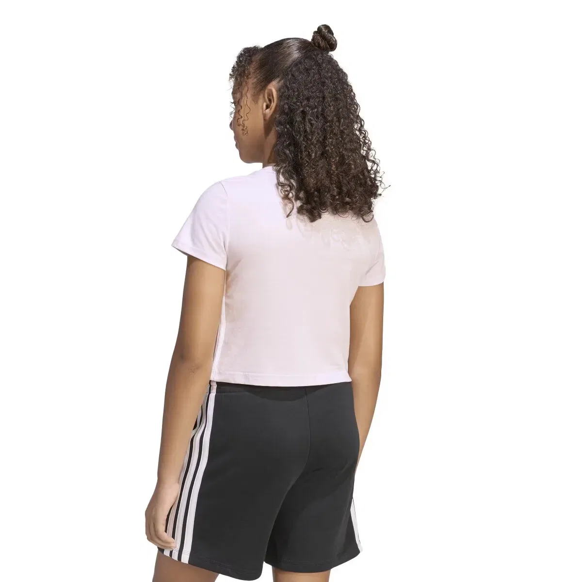Детская футболка для девочек хлопковая Essentials adidas, Violeta — фото 2