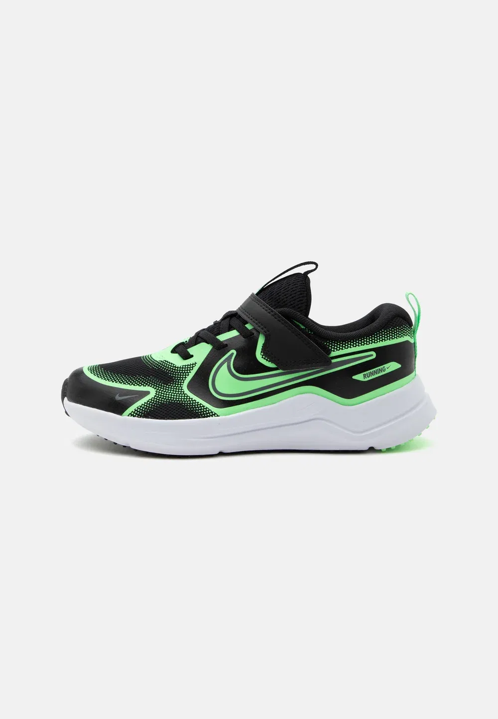 Кроссовки Cosmic Runner для бега по улицам Nike Performance, Black/Cool Grey/Illusion Green