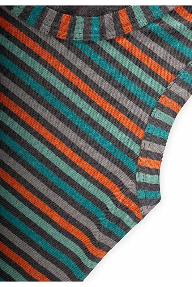 Детское для мальчиков топ на широких бретелях комплект Cigit, Striped — фото 3