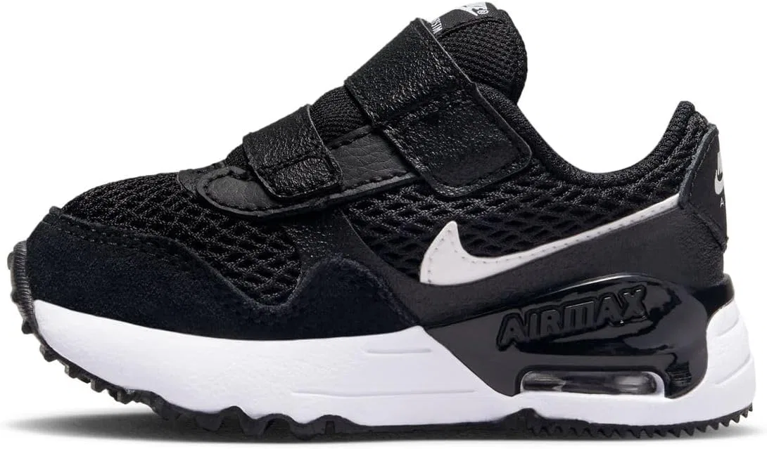 Детские кроссовки для мальчиков Nike Air Max Systm, Black/White/Wolf Grey-Black — фото 3