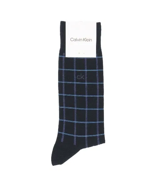 Мужские носки с принтом Tattersall Calvin Klein, Темно-синий