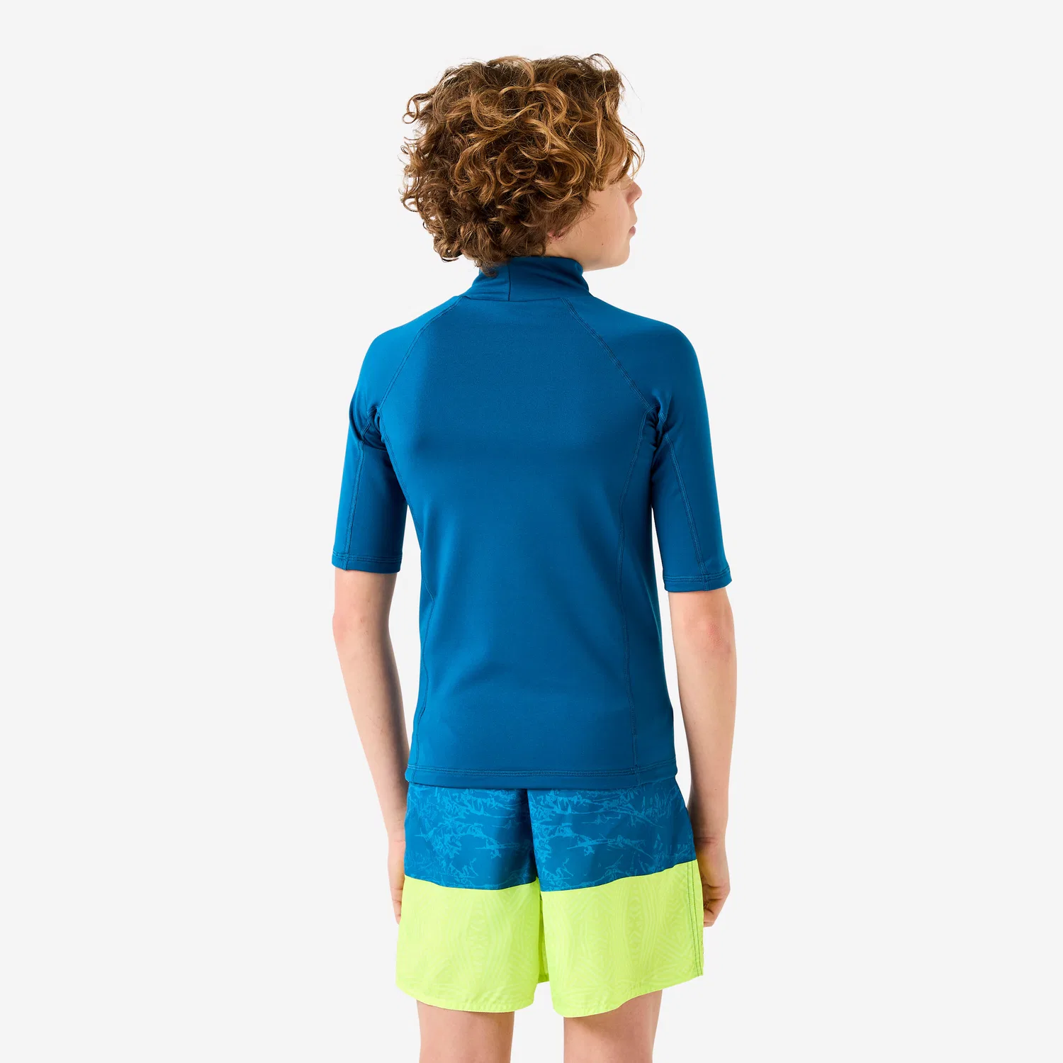 Детская футболка с коротким рукавом Fleece-Shirt kurzarm Decathlon, Berlinerblau — фото 2