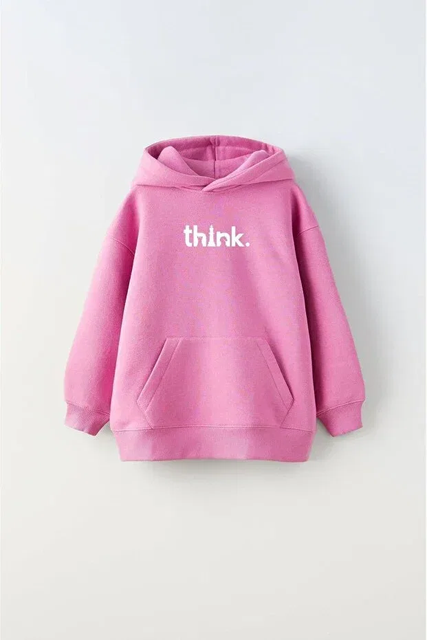 Детское худи для мальчиков с принтом The Champ Clothing, Pink — фото 2