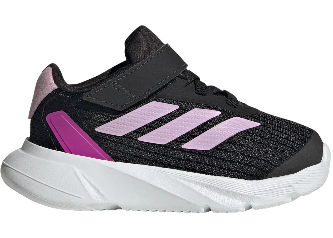 Детские кроссовки для бега с шнуровкой Adidas Duramo SL, Core Black/Bliss Lilac/Purple Burst