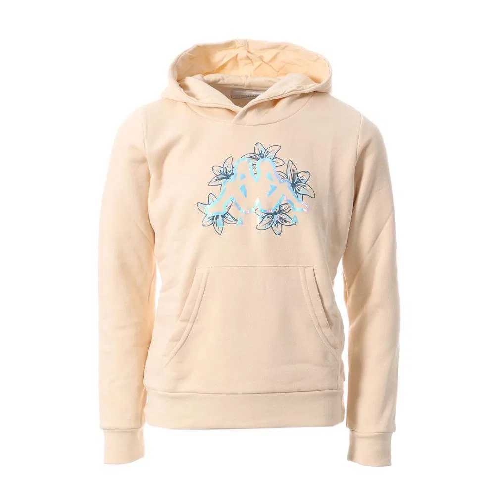 Детское худи с капюшоном Kappa Kamil, Cotton White / Beige / Light Pink