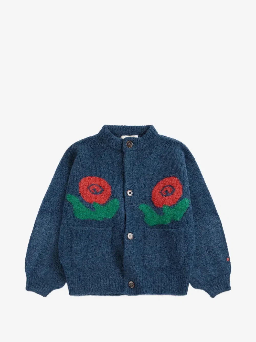 Жаккардовый кардиган Stamp Bloom BOBO CHOSES, синий