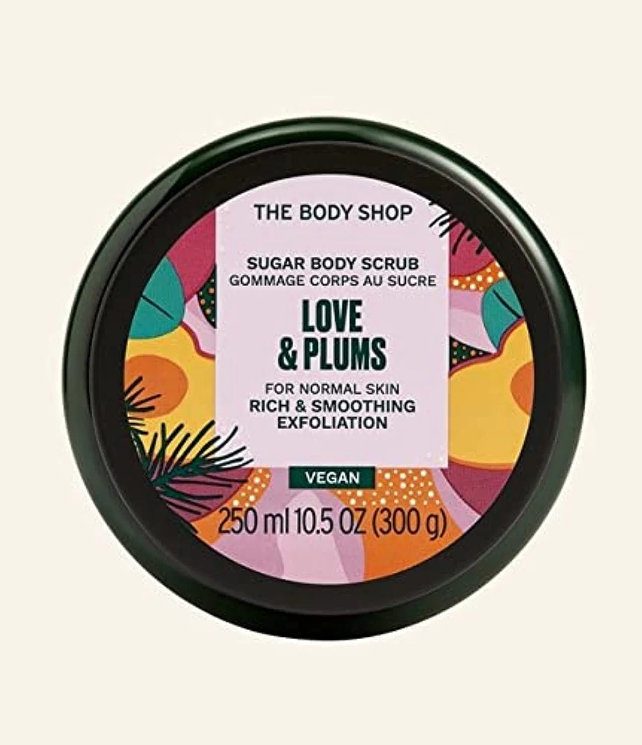 Скраб для тела Love & Plums Sugar Body Scrub Smoothing Scrub, The Body Shop, 250 мл