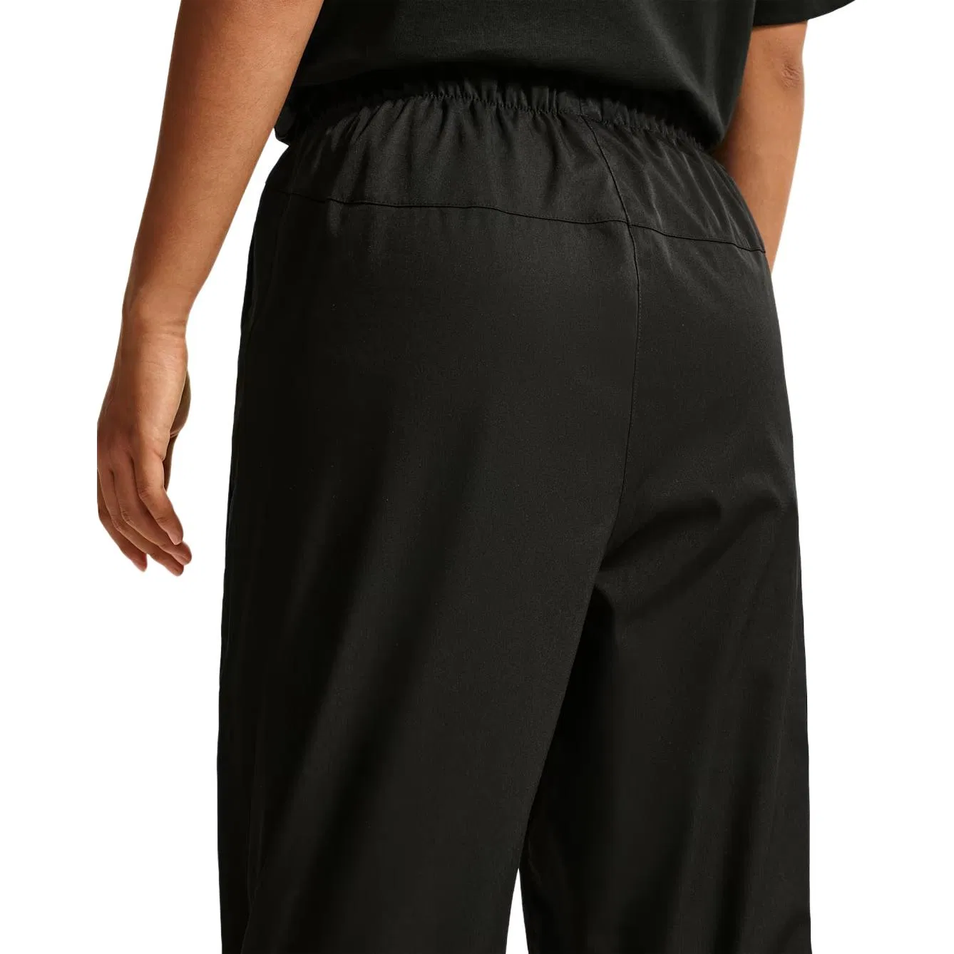 Женские спортивные трикотажные штаны с длинным рукавом Nike, Black/Black/White — фото 4