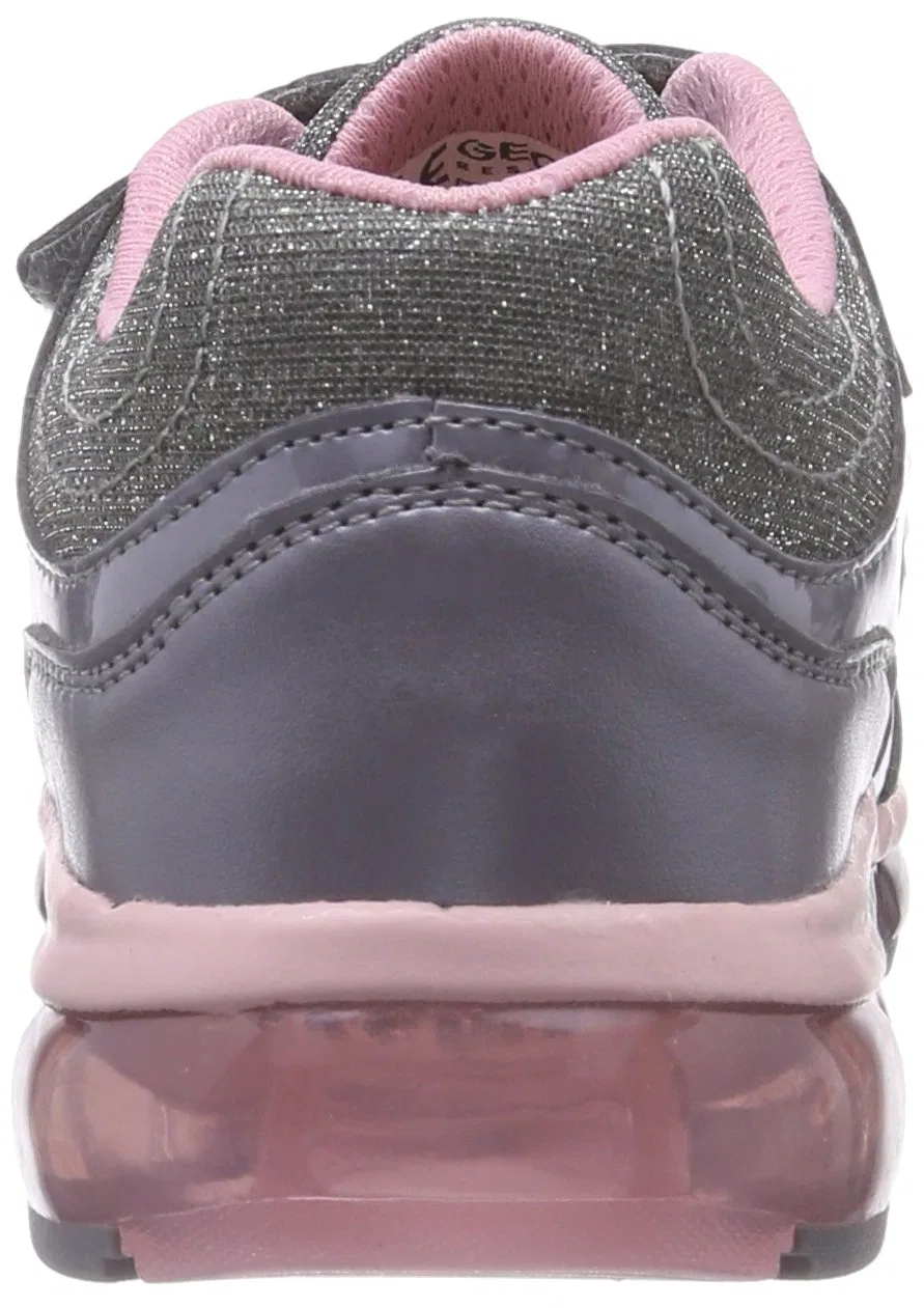 Детские кроссовки для девочек с подсветкой Android Girl B Geox, Grey Red — фото 3