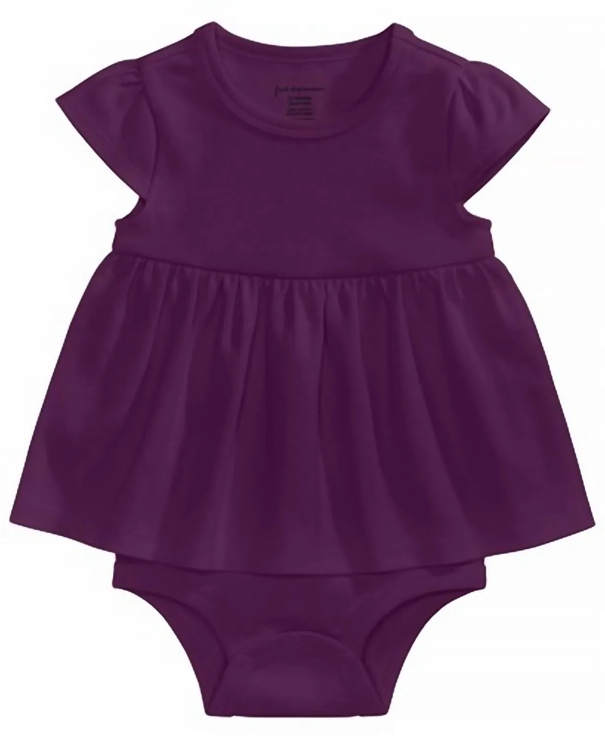 Детское платье-боди для девочек из хлопка First Impressions, Perfect Plum — фото 2