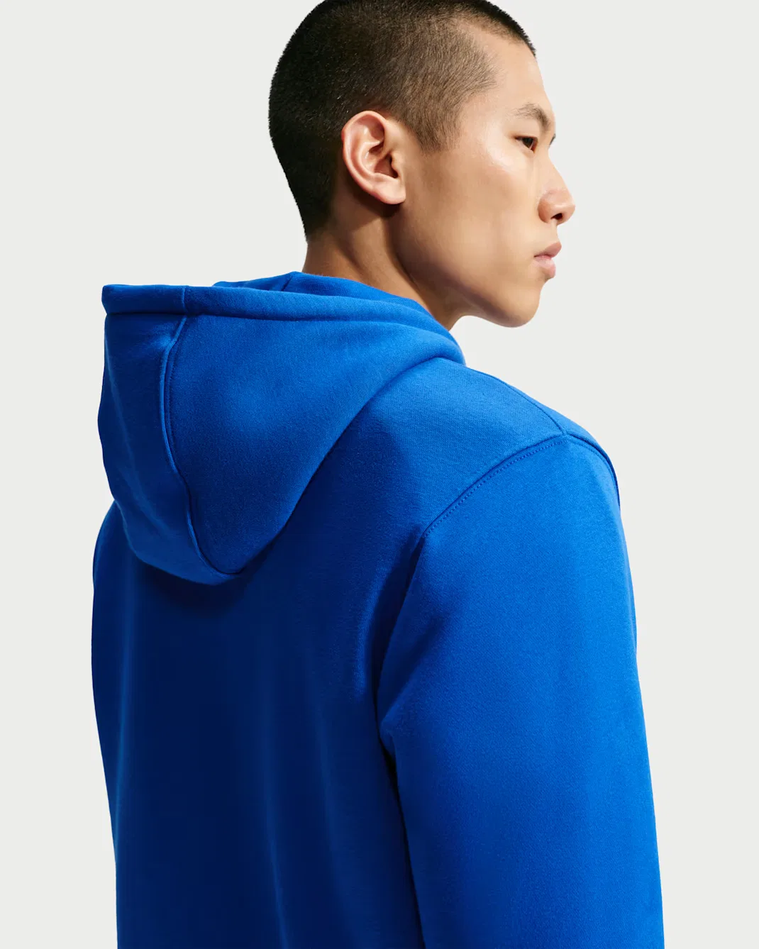 Мужская флисовая толстовка на молнии Nike Club, Old Royal/Old Royal/White — фото 2