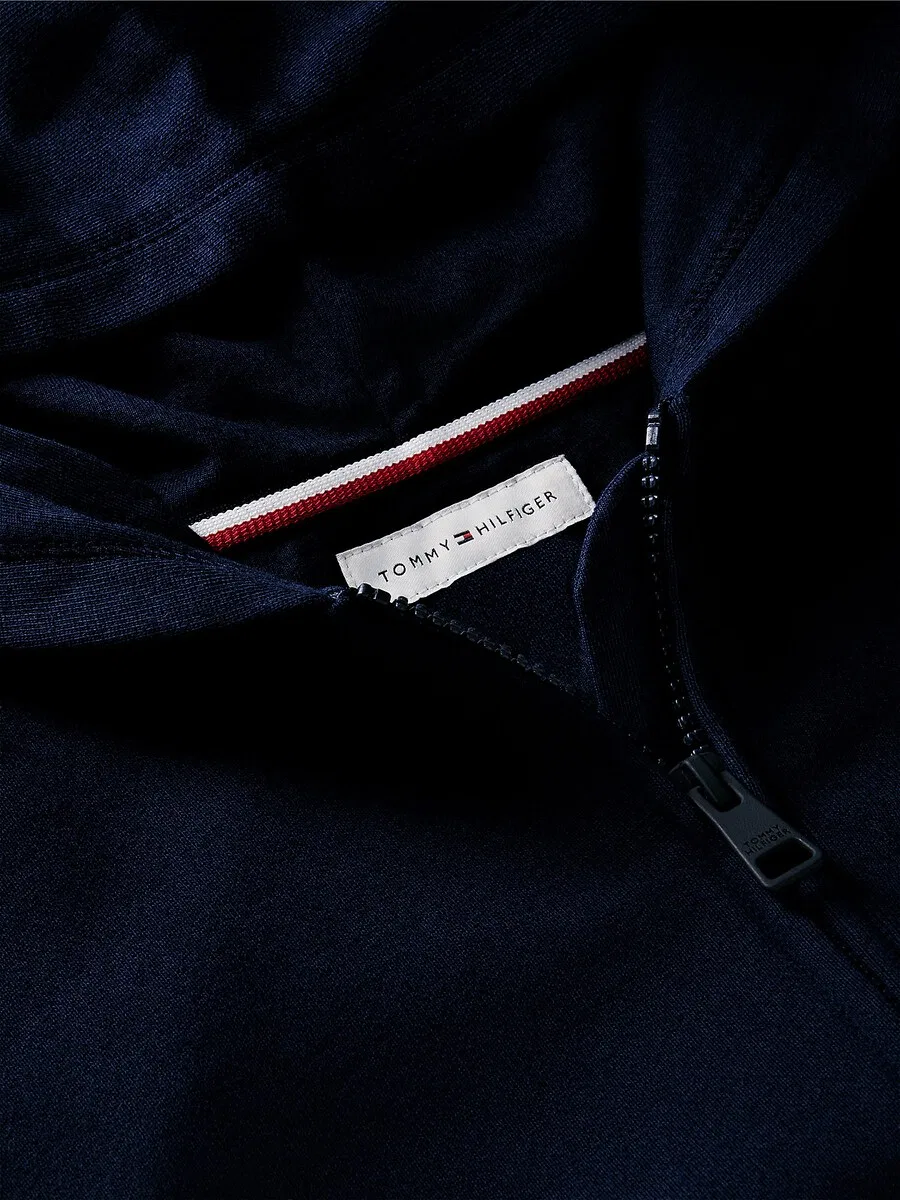 Худи на молнии TOMMY HILFIGER, темно-синий, лазурный — фото 4