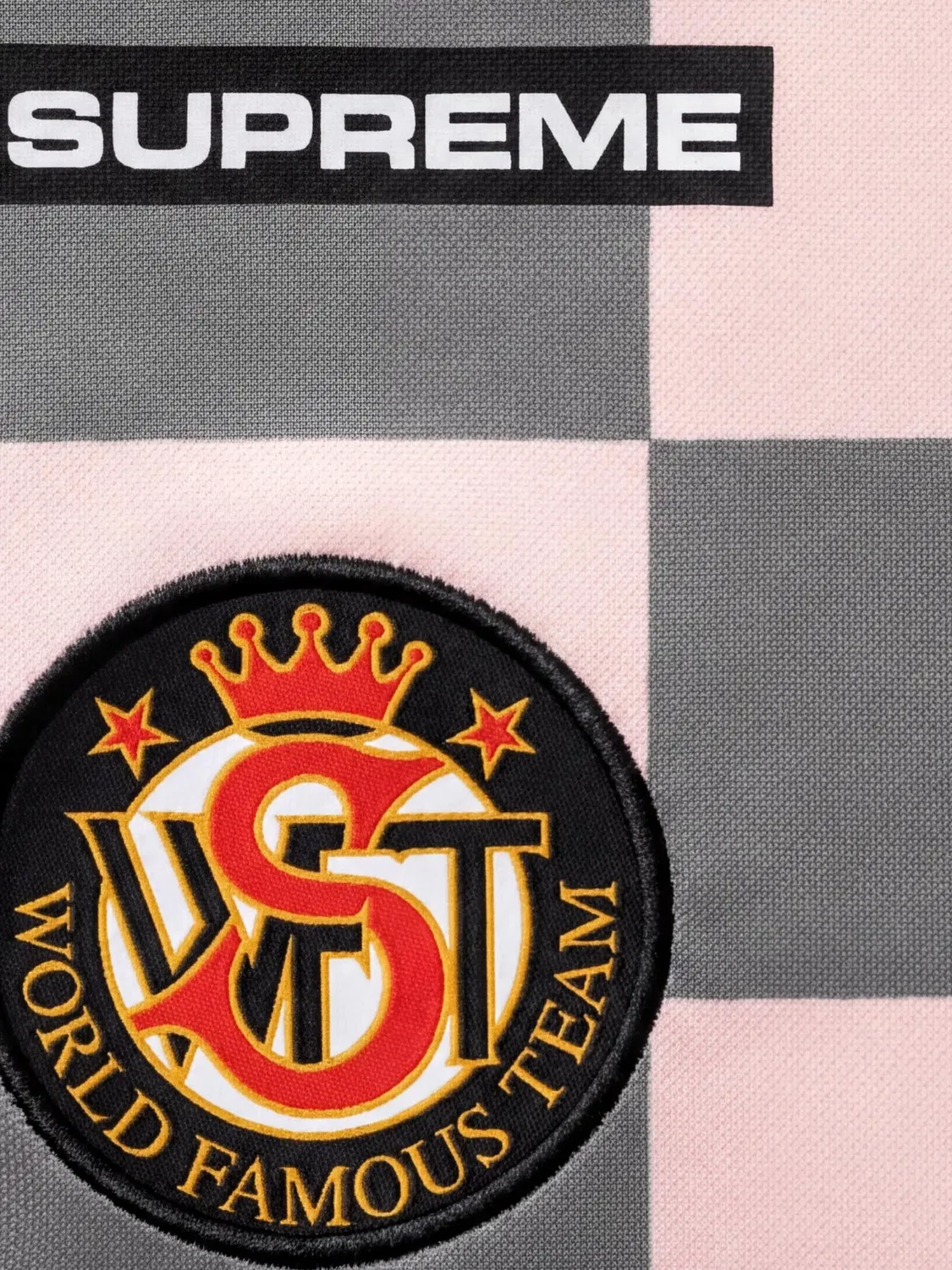 Футболка Checkerboard Soccer Supreme, розовый — фото 3