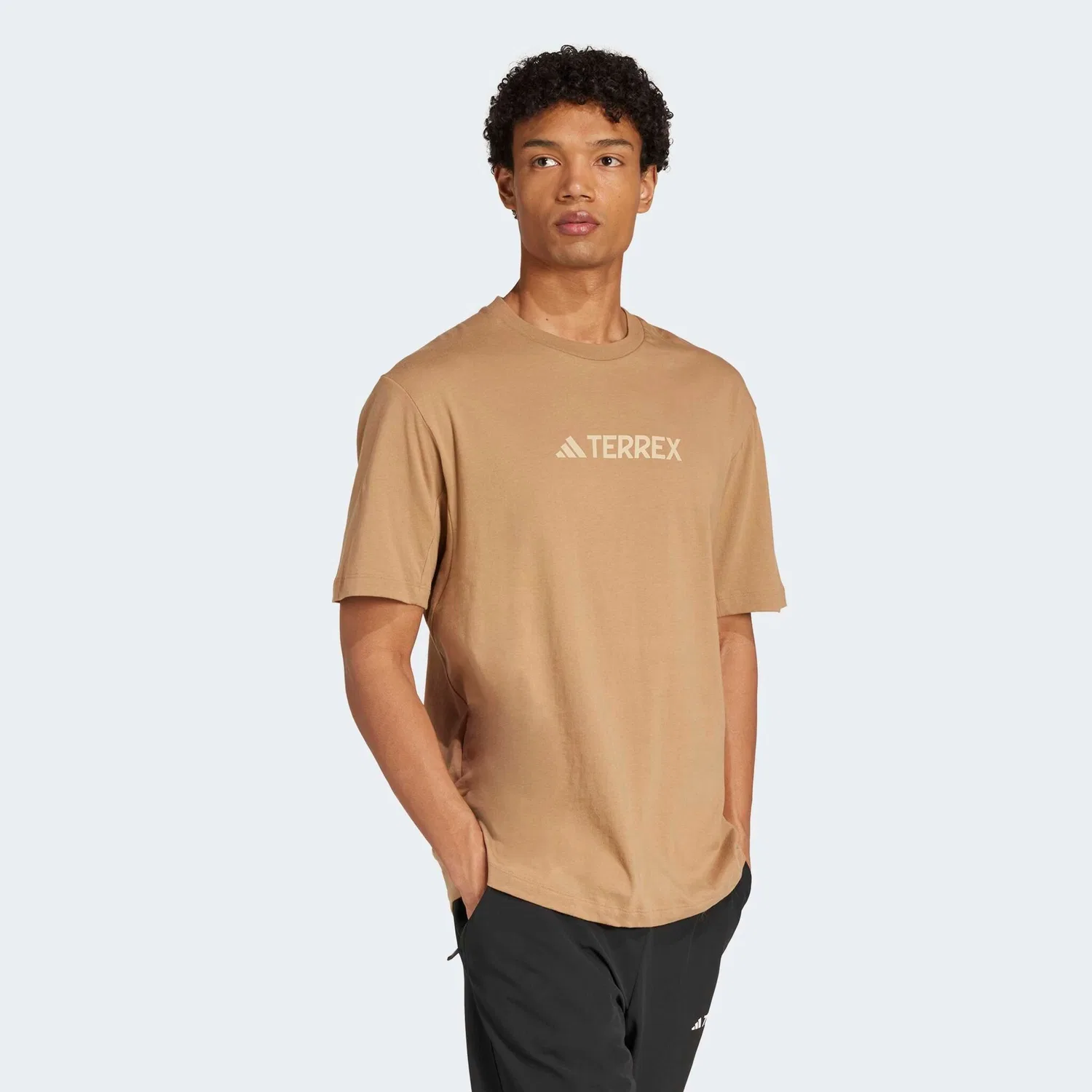 Детская футболка для активного отдыха Adidas TERREX, Cardboard — фото 2