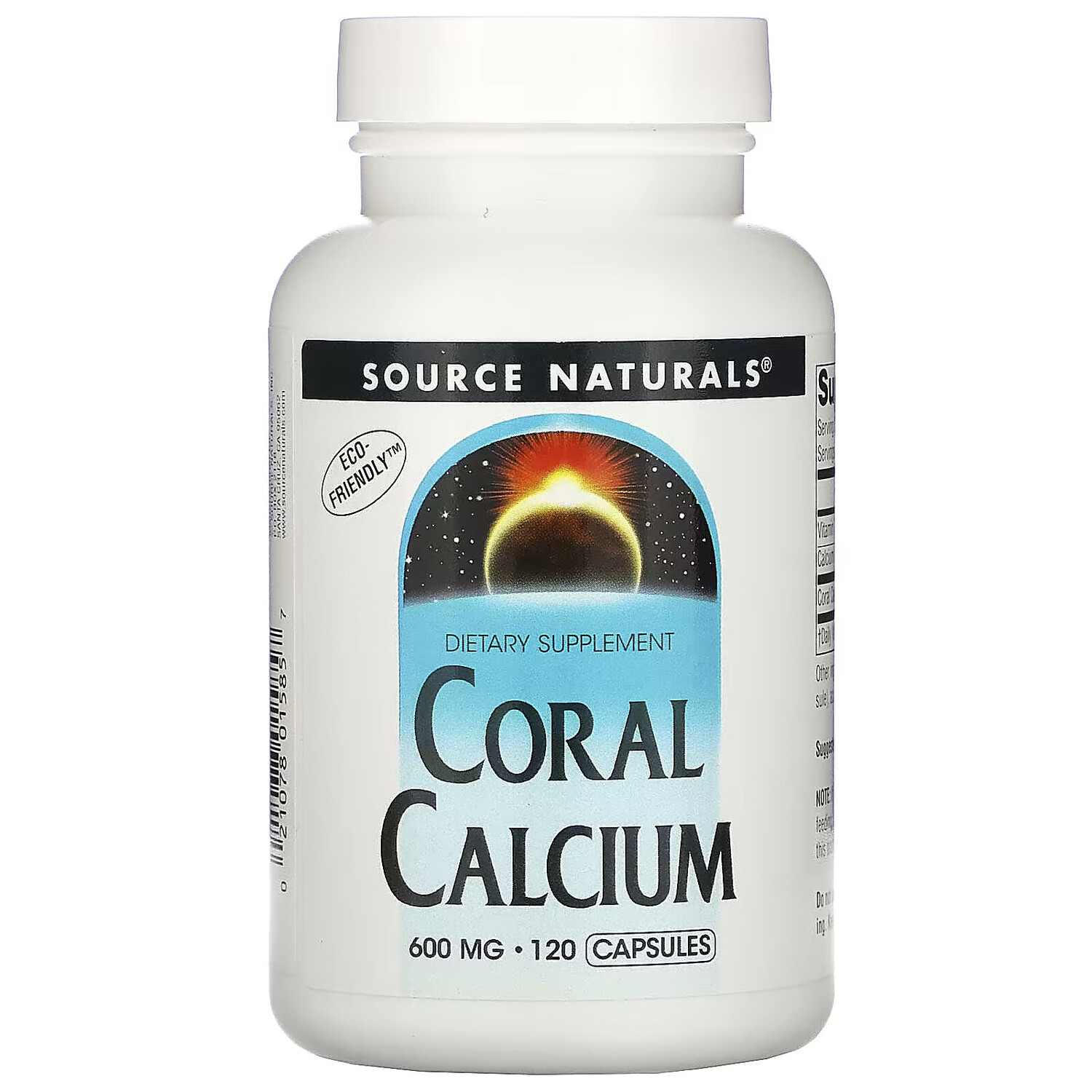 

Source Naturals, коралловый кальций, 600 мг, 120 капсул