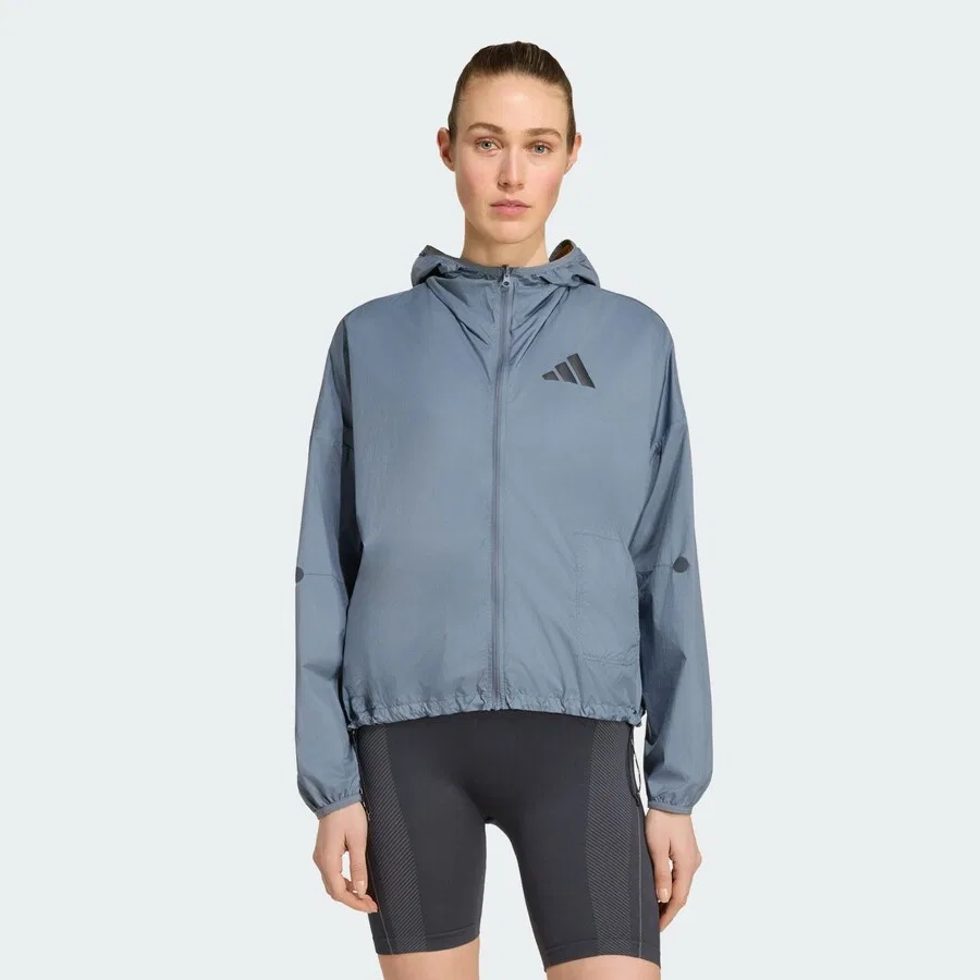 Спортивная куртка ADIDAS PERFORMANCE 'Adizero Blaze' цвета «базальтово-серый» — фото 2