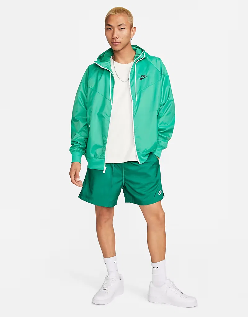 Тканые шорты Nike Club, зеленый — фото 4