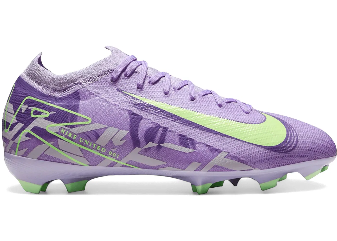 Детские бутсы Nike Mercurial Vapor 16 Pro FG, Purple Agate/Barely Volt