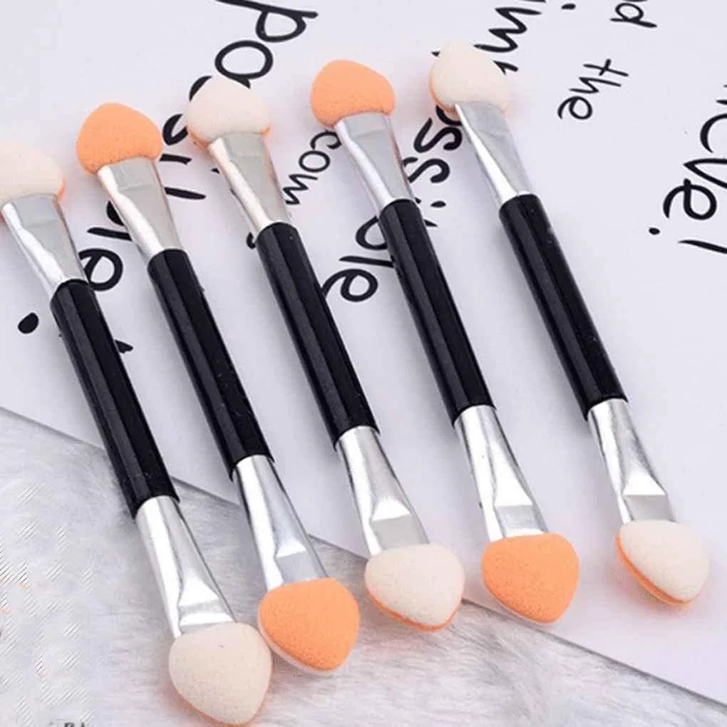 9 Stück Lidschatten-Applikator-Schwamm, doppelseitiges Make-up-Zubehör, Nagelschwammbürsten, Mehrfarbig Generic
