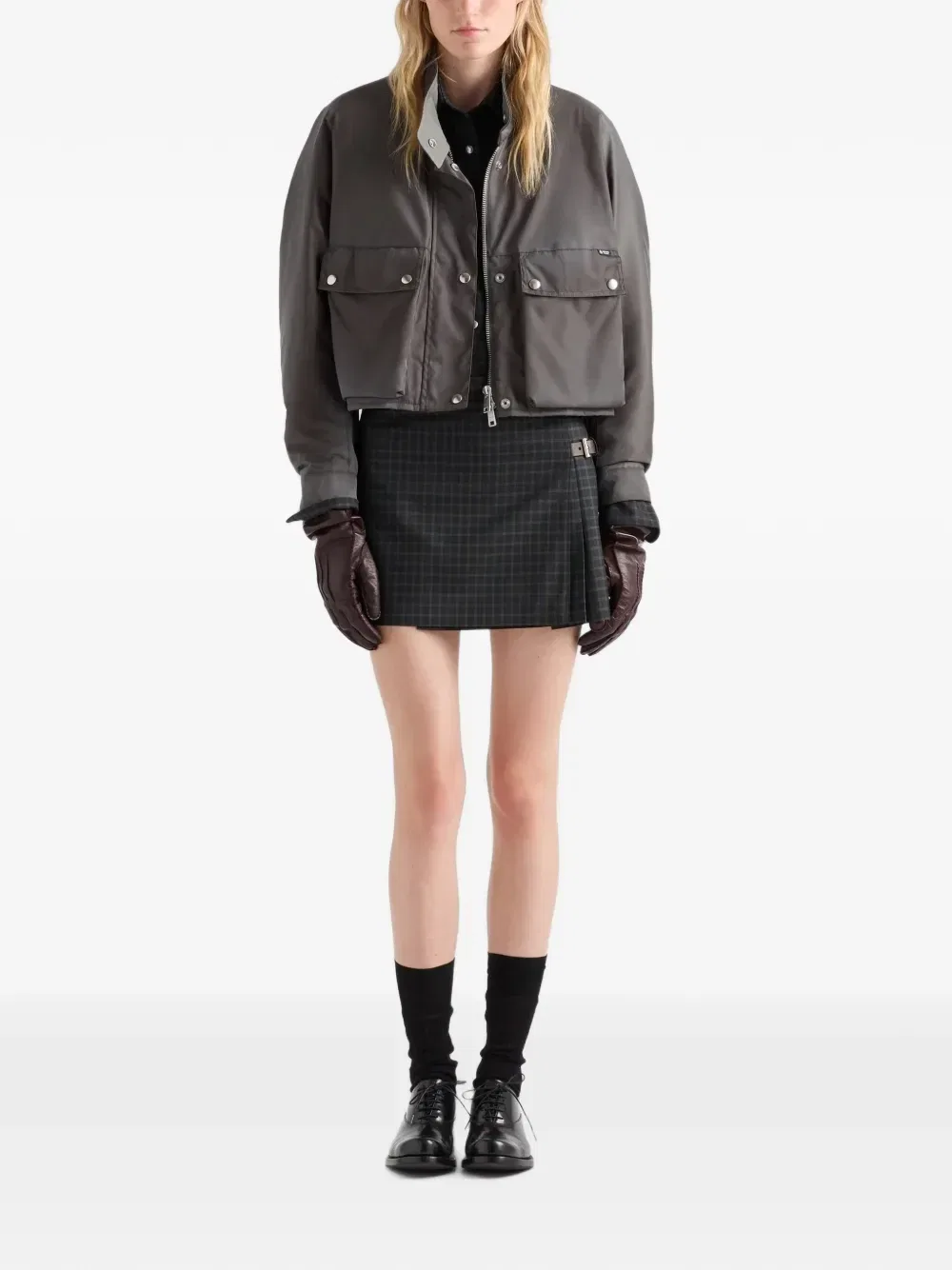 Куртка-блузон Re-Nylon Prada, серый — фото 2