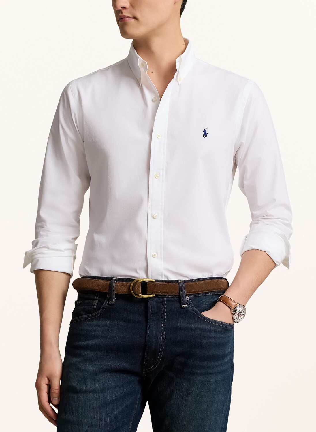 Рубашка по индивидуальному заказу Polo Ralph Lauren, белый — фото 4