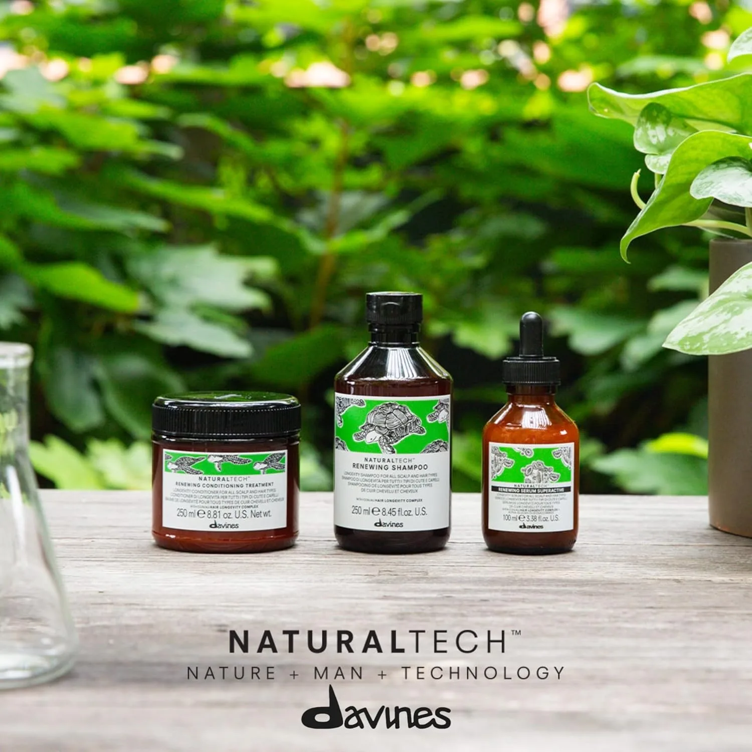 Шампунь и кондиционер Davines Naturaltech Gentle Cleansing RENEWING, улучшающие состояние волос и кожи головы, 8,45 и 8,79 жидких унций. — фото 2