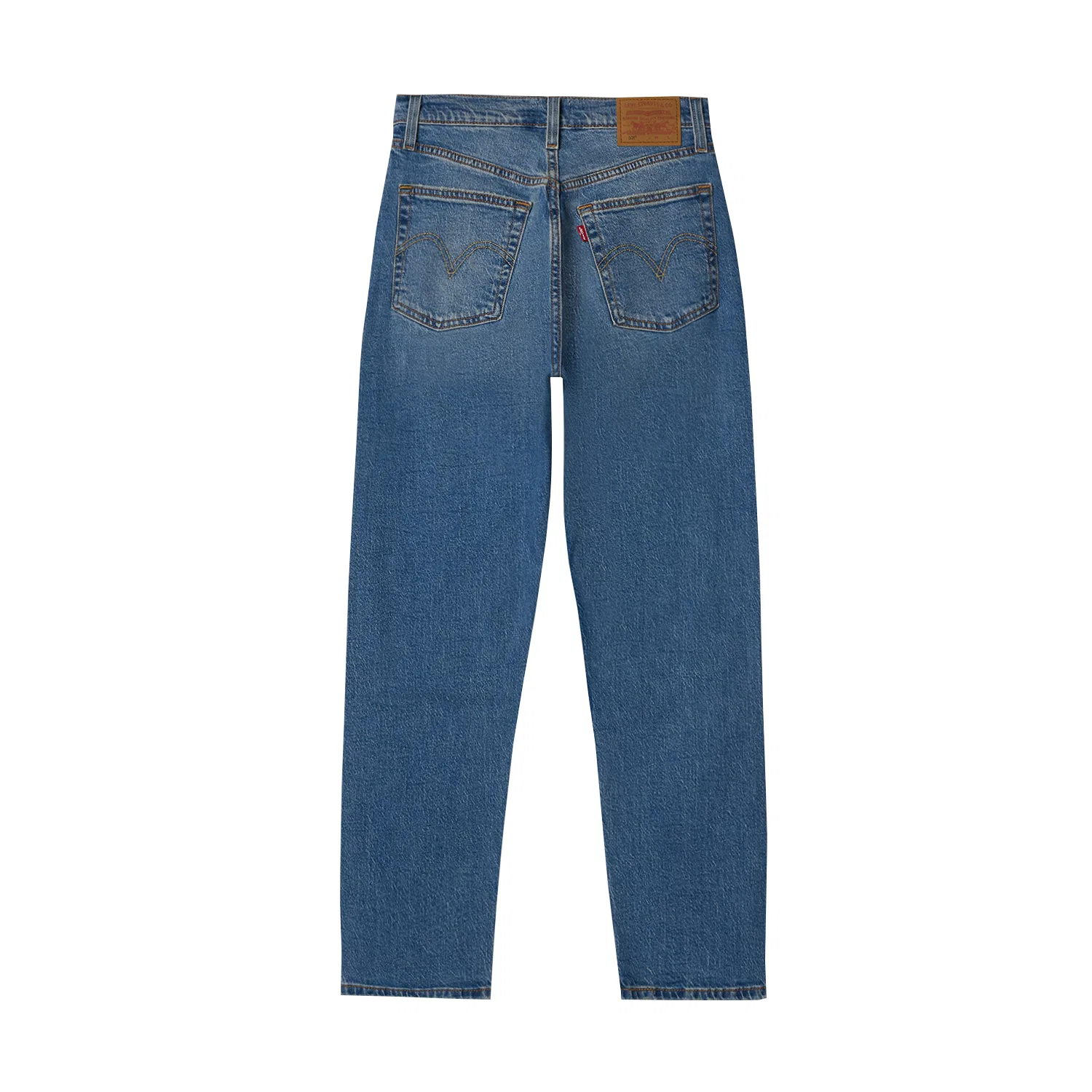 Джинсы женские medium blue moderate straight fit Levis — фото 3