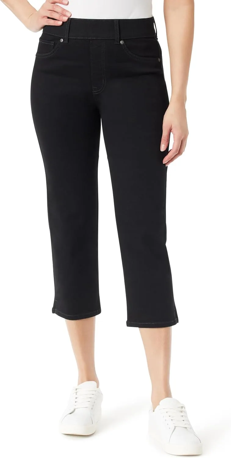 

Gloria Vanderbilt женские брюки капри с эффектом стройности, высокая посадка, прямые штанины