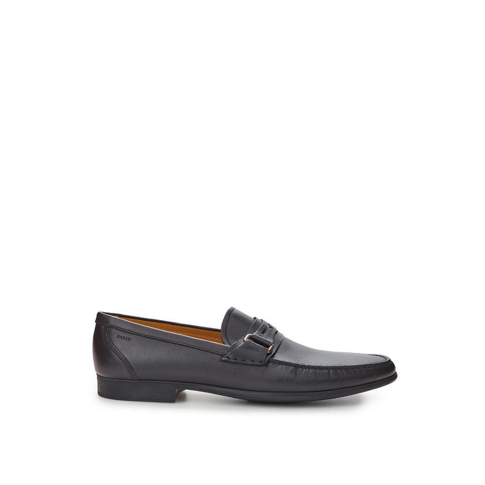 

Элегантные черные кожаные мокасины Bally